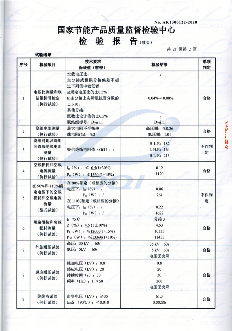 高低压试验报告-S11-1250茶陵茶陵茶陵油浸式变压器-2.jpg